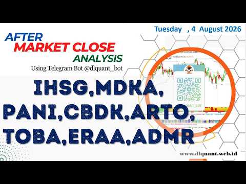 IHSG,MDKA,PANI,CBDK,ARTO, TOBA,ERAA,ADMR  |After market Close Analysis, 4 August 2026