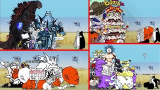 the battle cats all enemies vs metal assassin bear black capy and shyber face