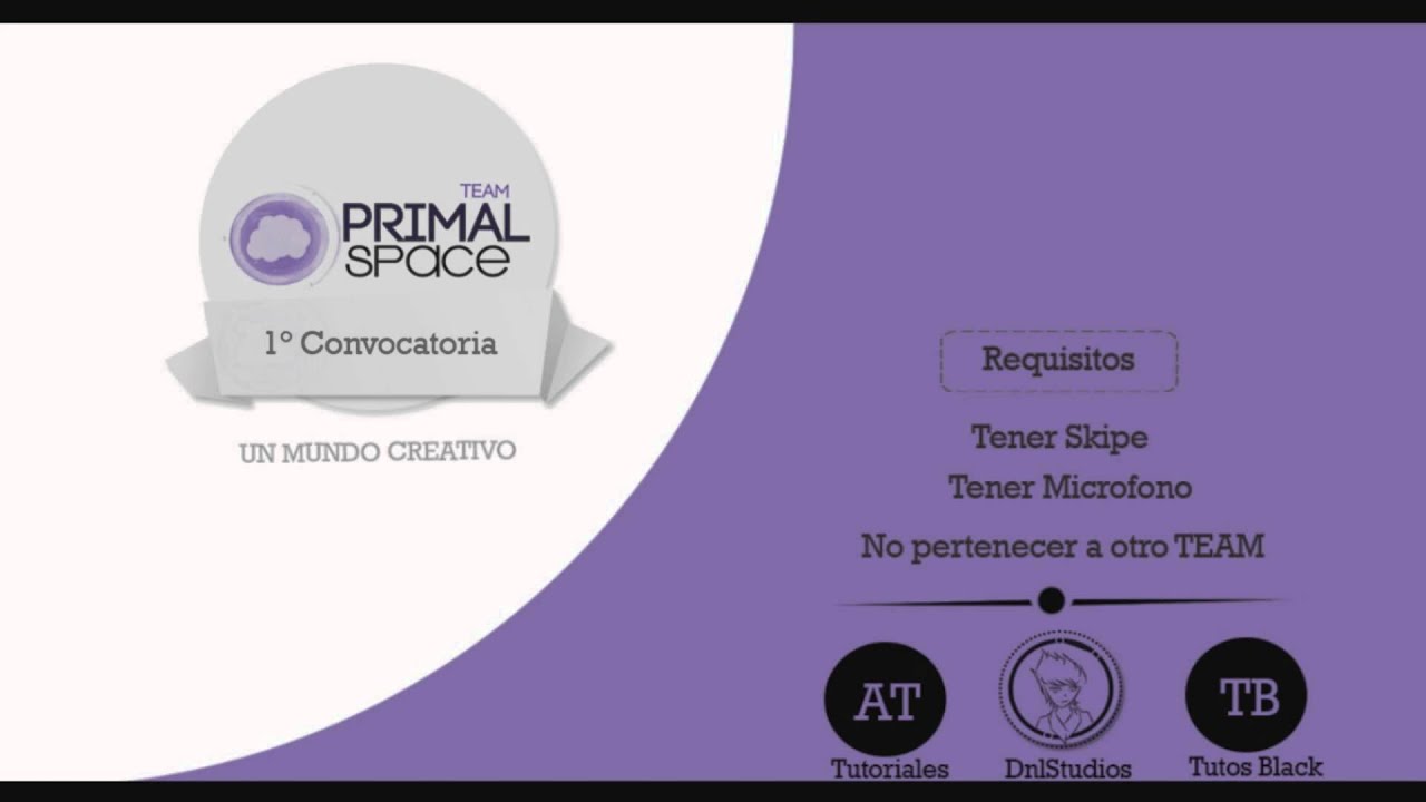 1°Convocatoria Primal Space TEAM