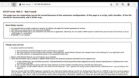 iis http error 404.3 not found php windows server 2022