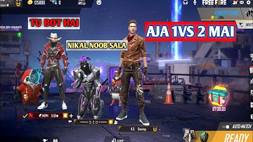 2Random Grandmaster player Call me noob😡 I challenge them 1vs 2 custom room