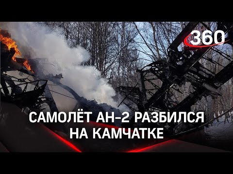 Рухнул и сразу загорелся: первые кадры и детали крушения самолёта на Камчатке