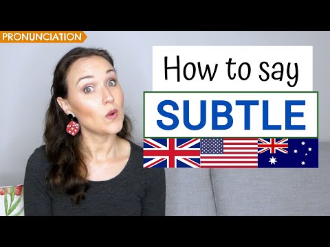 ⁣How to Pronounce Subtle in English (British, American & Australian Pronunciation)
