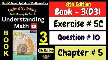 Exercise 5C Question 10 | Chapter 5 | Book 3 Math | Coordinate Geometry | Gradient |8th Edition Math