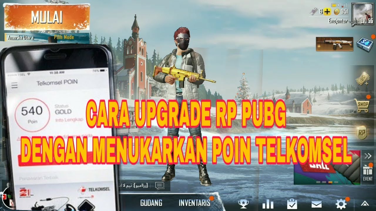 Cara Upgrade RP PUBG mobile dengan Telkomsel Poin - 