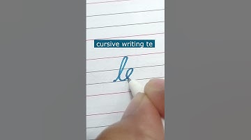 How to write small letter te | Cursive writing a to z #cursivewriting #handwriting  #shorts #cursive