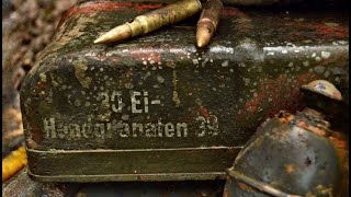 THE INCREDIBLE CONDITION OF THE GERMAN ARTIFACTS IN THE DUGOUT !!!