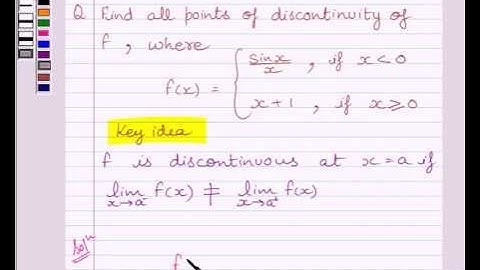 Example:Points of Discontinuity