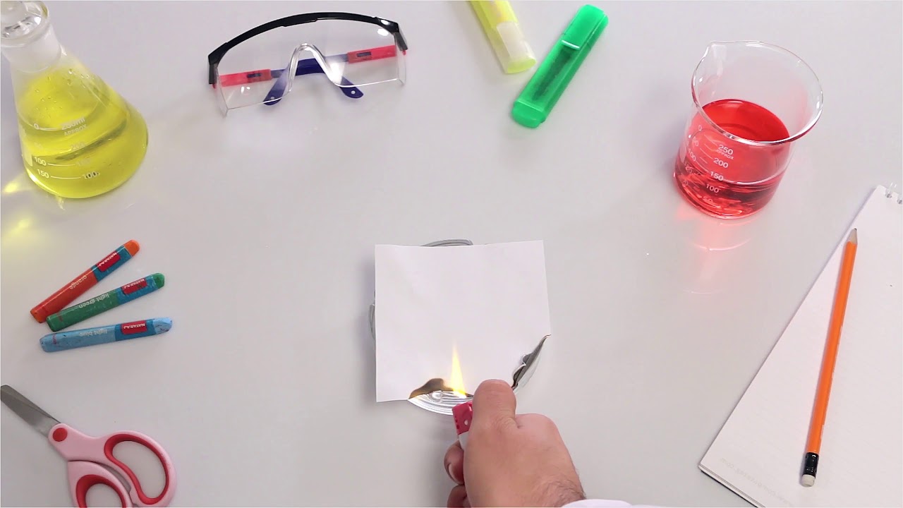 Combust Paper Combustion of paper - YouTube