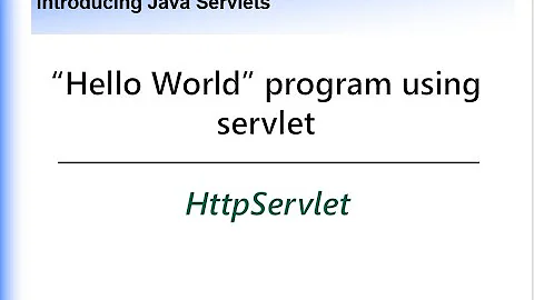 Video #6 First Program Hello World program using Http Servlet in Eclipse