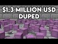 Duping on a Pay-To-Win Minecraft Server ($1.3M USD DUPED)