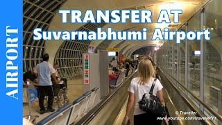 TRANSFER AT BANGKOK Airport - How to Walk to Connection Flight at Suvarnabhumi Airport - C.I.Q.