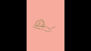 Super Cute Procreate Animation: Snail + Wings #shorts