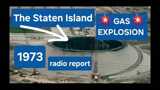 Natural Gas EXPLOSION 1973 Staten Island NYC (original radio report)