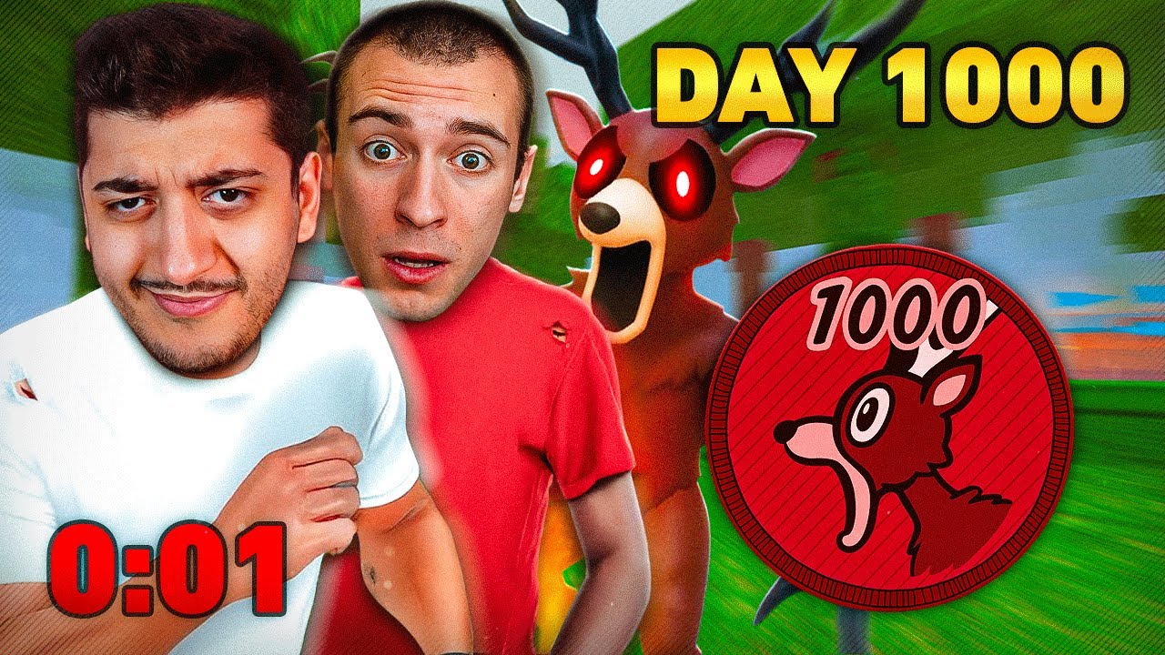 NICO e LOLLO SONO SOPRAVVISSUTI 1000 NOTTI nella FORESTA! ROBLOX ITA