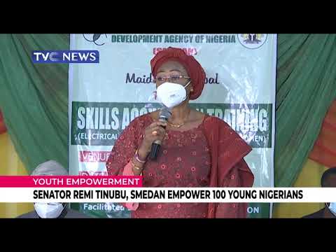 Senator Remi Tinubu, SMEDAN Empower 100 Young Nigerians