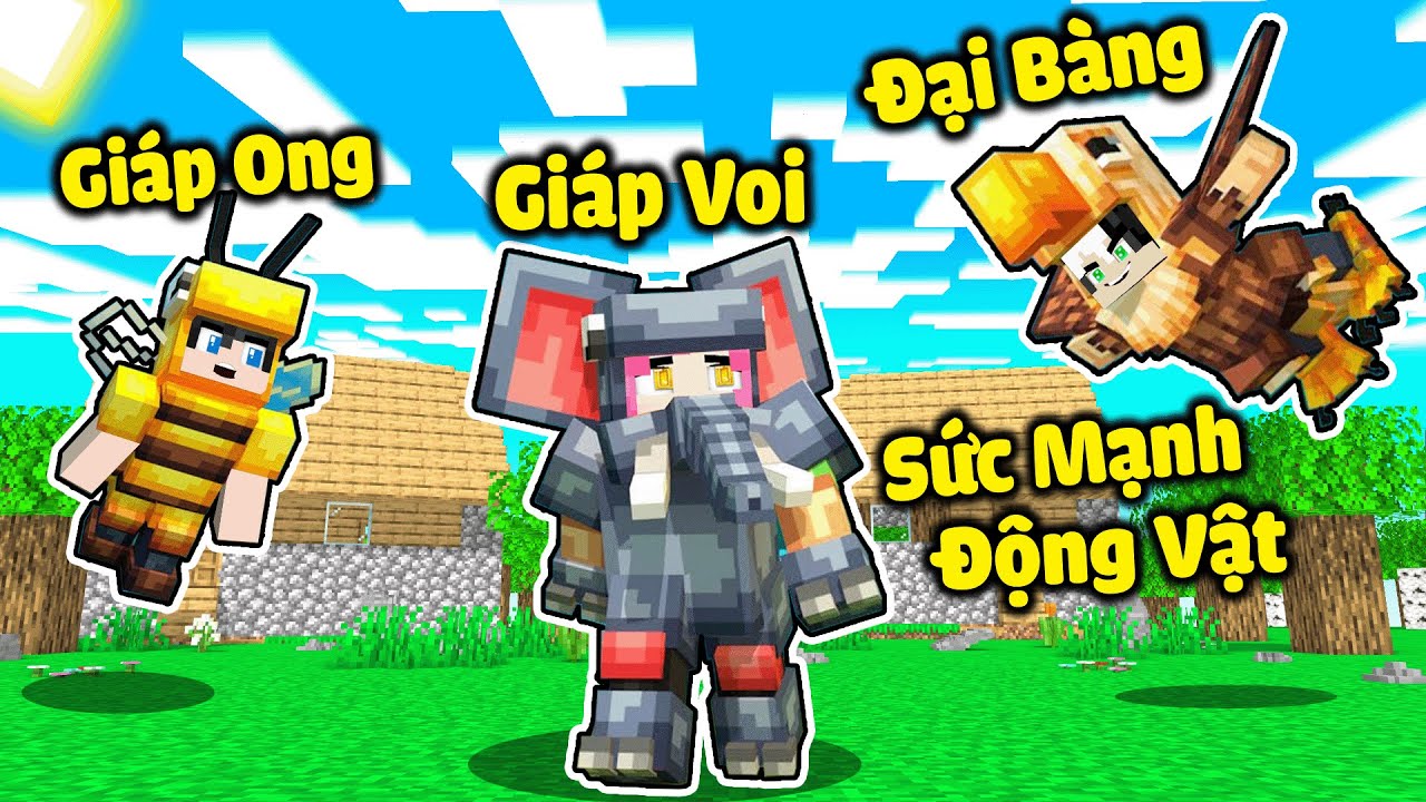 REDHOOD THỬ THÁCH 24GIỜ CHẾ TẠO BỘ GIÁP ĐẠI BÀNG TRONG MINECRAFT*1 NGÀY MỀU SỞ HỮU SỨC MẠNH MUÔN THÚ