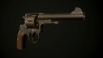 Maya 2018 - Modeling 3D Revolver Making HighPoly Part II