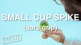 How to SMALL CUP SPIKE (Sara Grip) - Kendama Trick Tutorial - Sweets Kendamas