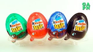 Huevos sorpresa kinder joy de chocolate en español | Aprender colores para niños Compilación