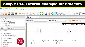 Simple PLC Tutorial Example for Students