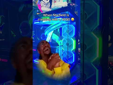 But can it run Starfield??? #tuskerpcs #gamer #starfield #4090 #crash #rtx#rgb #pc
