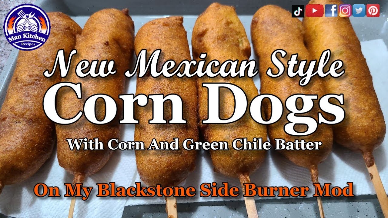 New Mexican Style CORN DOGS On My Blackstone Side Burner Mod YouTube