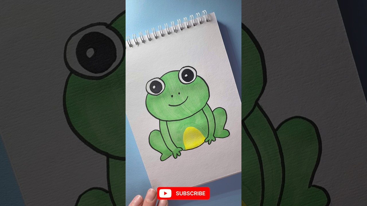 🐸 Cute Frog Drawing 🐸 | Easy Kawaii Drawing in 1 Minute! ✨