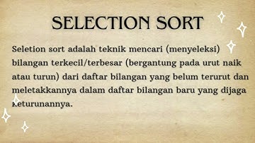 Sorting (pengurutan) Algoritma | insertion sort & selection sort | Kelompok 4 | Kelas X-G