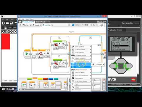 VRT and EV3, Line Following, and Touch Sensor (Part 1)