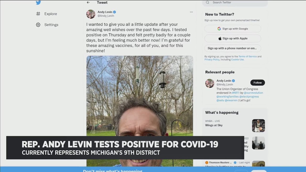 US Rep. Andy Levin Tests Positive For COVID-19