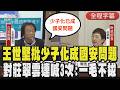 【全程字幕】王世堅質詢拋金句! 揭台灣高齡金融機關巨大漏洞 指少子化成國安問題"坐月子不能抵稅?" 王世堅批莊翠雲:一毛不拔｜TVBS新聞 @TVBSNEWS01
