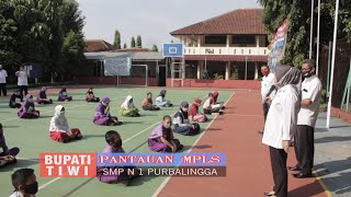 Bupati Tiwi Pantauan MPLS di SMP Negeri 1 Purbalingga