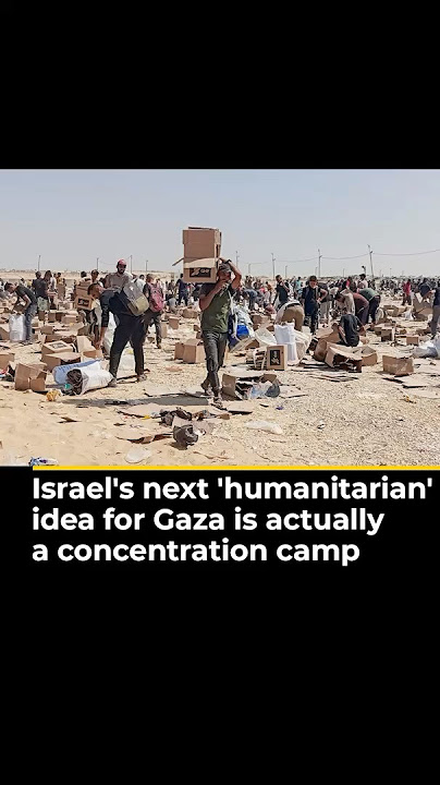 Israel's next 'humanitarian' idea for Gaza is a concentration camp | LP #shorts
