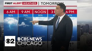 Damaging winds, large hail possible with storms coming into Chicago area by CBS Chicago 3,447 views 1 day ago 3 minutes, 5 seconds
