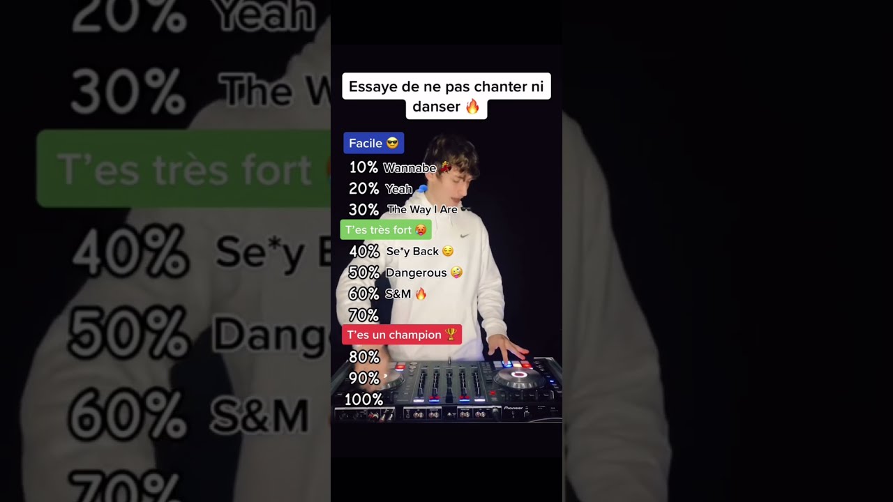 Essaye de ne pas chanter ni danser   challenge  viral  music  dj  trend  shorts 