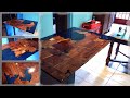 Making an ocean kitchen table | Epoxy and Teak Making an ocean kitchen table | Epoxy and Teak