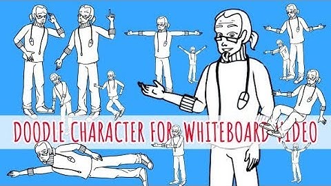 Programmer Man - Coder Character - Doodle Whiteboard AnimationAnimation (After Effects template)