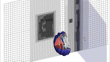 3D AMR Shock-Bubble Interaction Simulation
