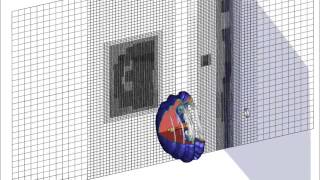 3D AMR Shock-Bubble Interaction Simulation