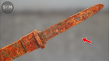 Restoration Forgotten Japanese SWORD Blade - From Rust to Glory