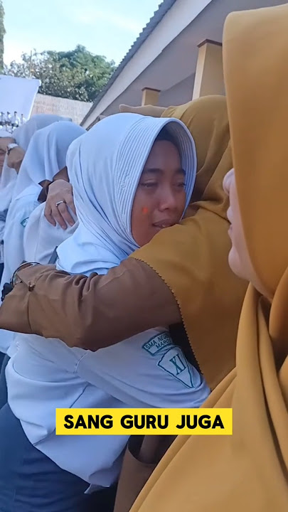 momen sedih ketika murid sekolah perpisahan dengan gurunya ‼️‼️ #sedih #nangis #perpisahan #guru