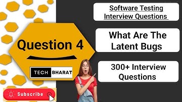 What Are The Latent Bugs | Latent Defects | Types Of Bugs |  Software Testing #interview  Questions