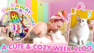 VLOG! 🌈💕 Kawaii Meet Up, Thrifting, Kitty Adventures & Care Package for @BoboCoOfficial!