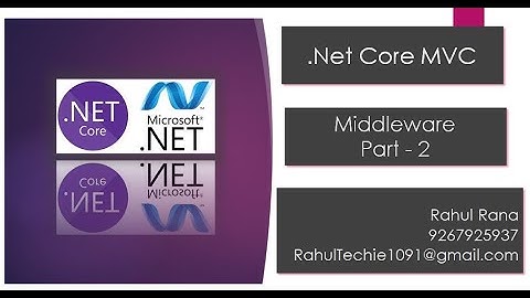 .Net Core | Middleware Part - 2 | .Net Core Class Recording | By Vijay Rana| By Vijay
