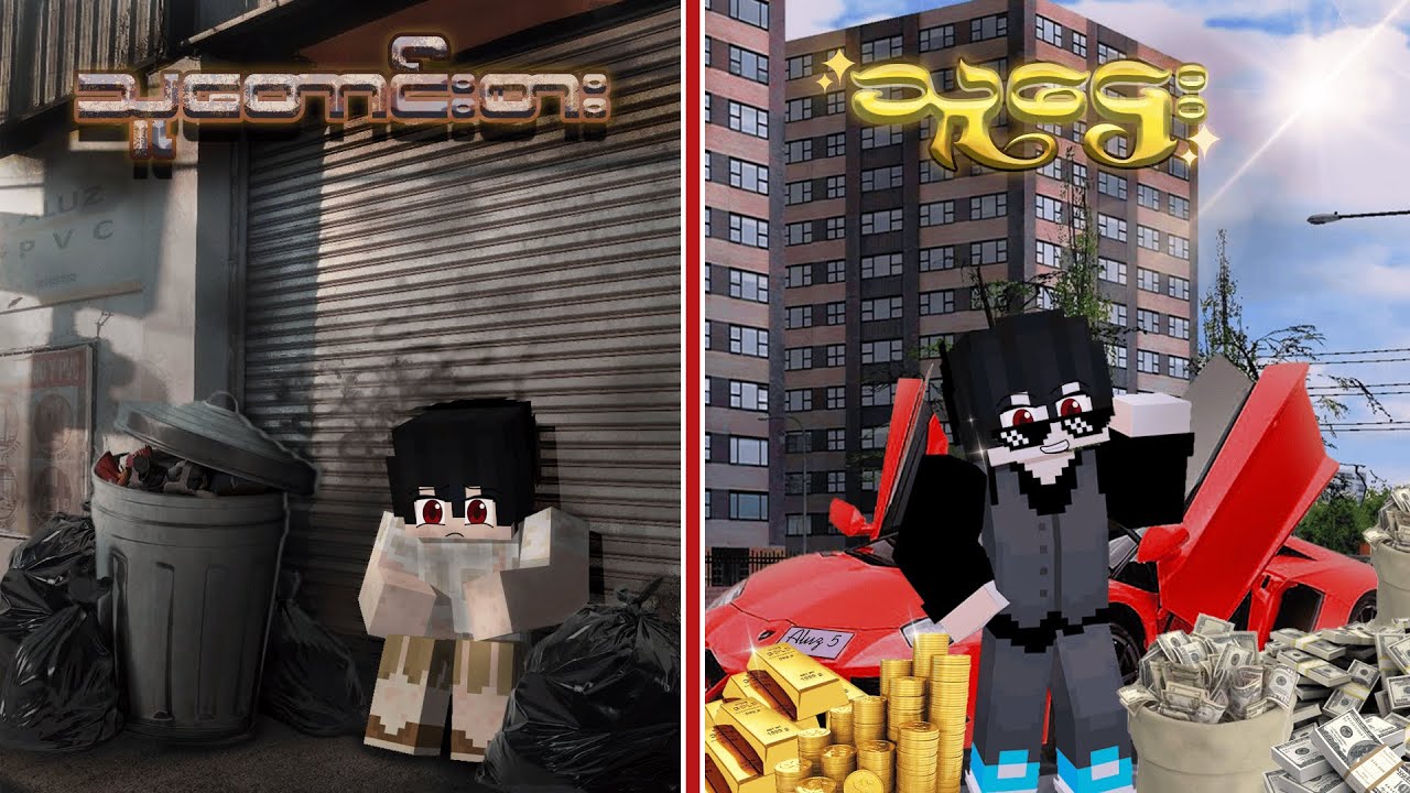 သူတောင်းစားမှ သူဌေးဘ၀သို့  Minecraft Myanmar