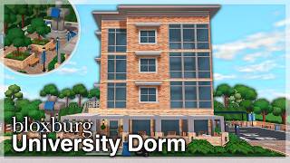 Bloxburg - University Dorm Speedbuild (exterior) | Roblox