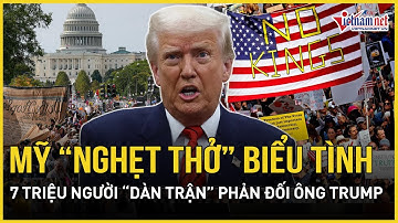 Mỹ “nghẹt thở” biểu tình rầm rộ: 7 triệu người đồng loạt “dàn trận” phản đối ông Trump khắp đất nước