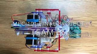 Mec101 Stony Brook Robot Design Project Fall 2017 Team 55