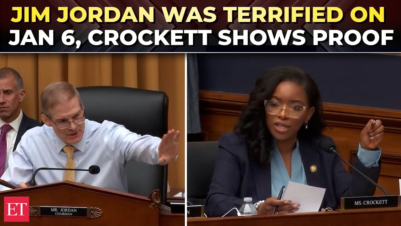 ‘Chairman was running around scared on Jan 6': Crockett 'exposes' Jim Jordan at Jack Smith hearing